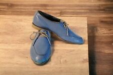 Retro Vtg Princess Strike! Bowling Shoes Wmns Size 8 Lt Blue Leather 