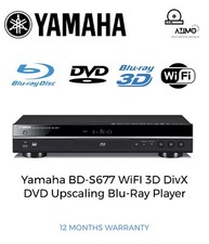 Yamaha BD-S677 WiFi SACD 3D DivX DVD Upscaling Blu-Ray Player 12M Warranty
