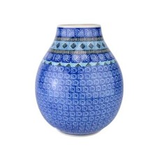Flower Vase - Blue Mosaics -