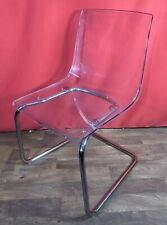 Ikea Tobias Perspex Chair Clear Plastic Dining Accent Chair