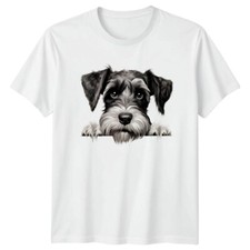 Cute Schnauzer Dog Portrait