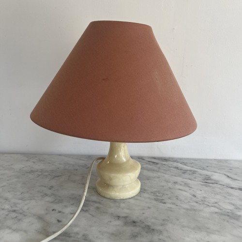 Vintage alabaster table lamp - vintage,