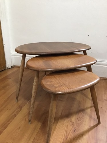 Vintage ercol pebble nest - , of