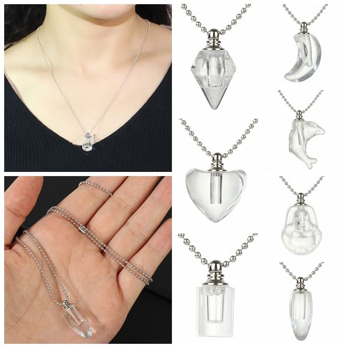 Perfume jar pendant - jar, crystal