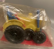DINKY COPY FIELD MARSHALL PLASTIC TRACTOR WITH TRAILER RAVES VINTAGE SEE PHOTOS