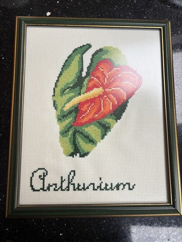 Framed completed tapestry - framed,