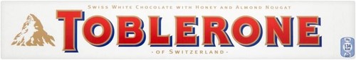 Toblerone white honey almond - toblerone,