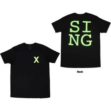 Ed Sheeran Unisex T-Shirt: Multiply Pocket - Sing (Back Print) (Small)