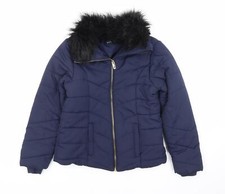H&M Girls Blue Puffer Jacket
