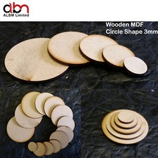 Wooden MDF Circle Disk Shape
