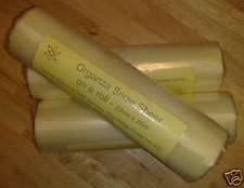 5m Choice of Colour ORGANZA FABRIC 5m x29cm Sample Free P&P Wedding Drape Runner