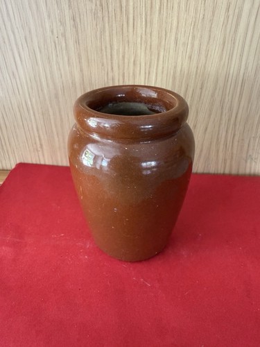 Vintage antique brown salt - a,