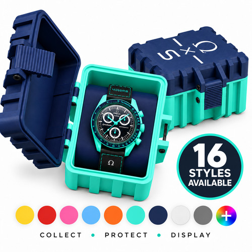 Watch travel case fits omega - case,