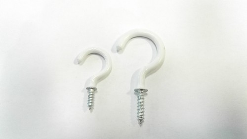 White plastic coated round - plastic,