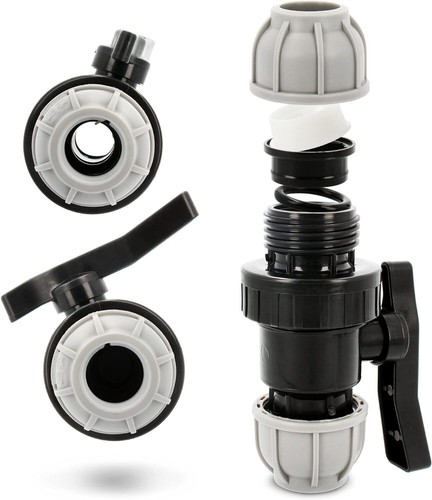 Mdpe compression ball valve - mdpe,
