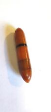 VINTAGE 1930-50's BAKELITE AMBER NEEDLE CASE