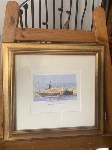 Vintage framed nautical - vintage,