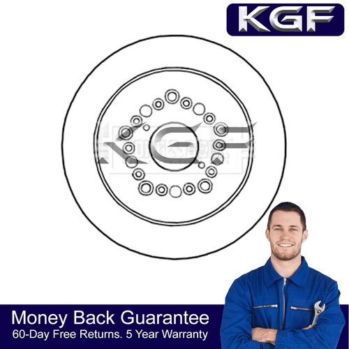 Kgf rear brake disc - kgf, fits