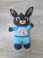 Bedtime BING Bunny wearing Hoppity Voosh Blue PJs Soft Plush 