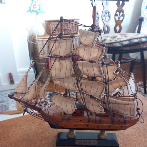 Vintage wood sailing ship - vintage,