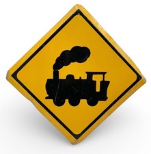 Vintage enamel traffic sign