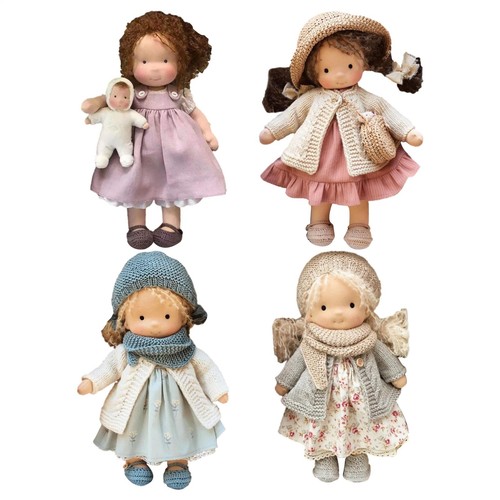 Doll waldorf handmade plush - doll,