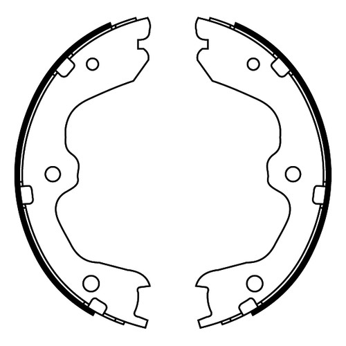 Parking brake shoes set rear - brake,