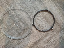 Microwave Plate-255 mm Microwave Turntable Glass Tray turntable Roller Ring.USED