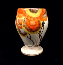 Antique Clarice Cliff - Rhodanthe Shape 363 Vase Art Deco Pottery Bizarre c1934