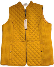 New! Joules Womens Plus Sz 20 Quilted Gilet Minx Vest Lightweight Gilet Caramel