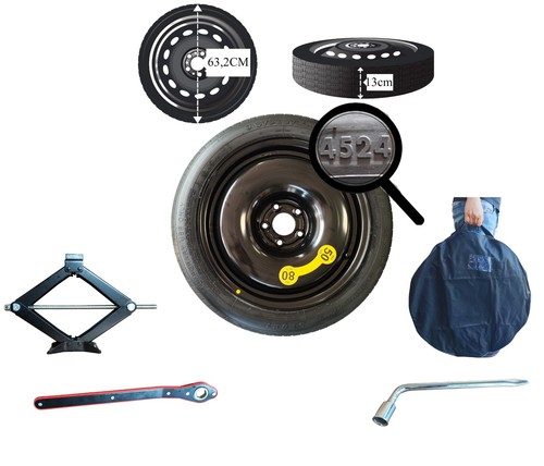 Space saver spare wheel - space, 17"