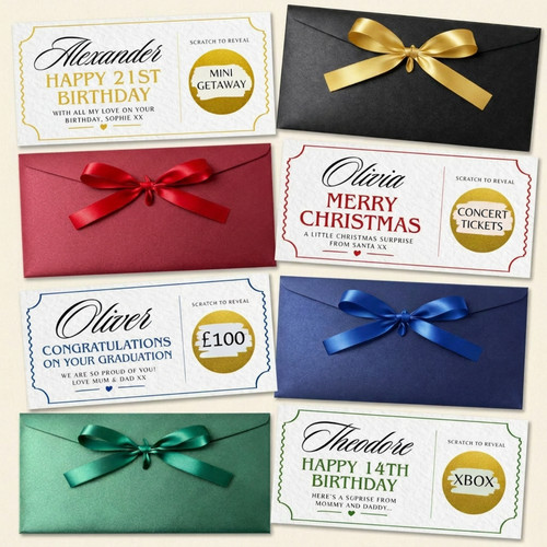 Personalised scratch reveal - personalised, to