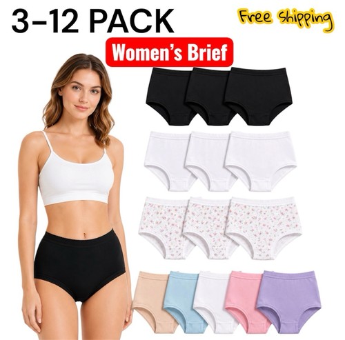 Ladies briefs 12 pack - ladies,