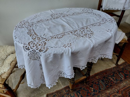 Antique lovely lace cotton