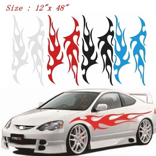 Flame decal set large - , 12"x