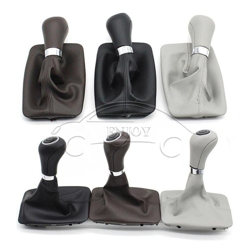 Leather gear shifter - leather, knob