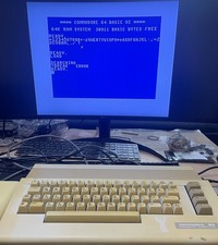 Commodore 64C (C64) Computer. TESTED & WORKING. Fitted with SIDKick Pico.