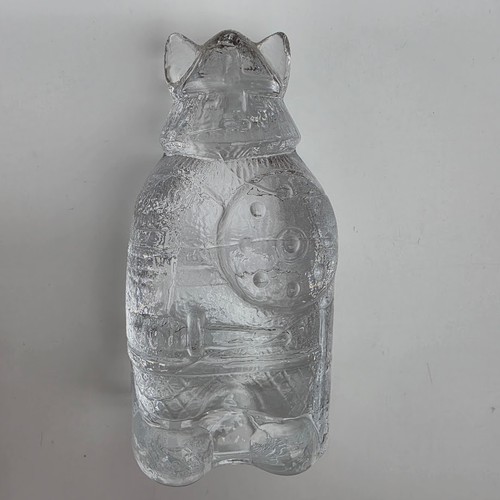 Art glass viking figure solid - art,