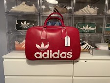 Vintage 1970s red   Adidas Gym / Sports Bag by Peter Black 