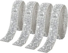 4 Rolls Silver Glitter