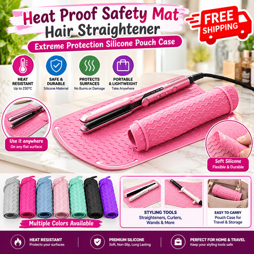 Heat proof safety mat hair - heat,