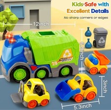 Busy city garbage truck toy - garbage,