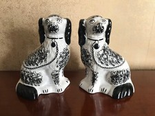 Pair of large Staffordshire