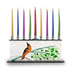 Ner Mitzvah Glass Hanukkah