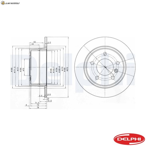 Brake discs bg3040 for bmw - 2x,