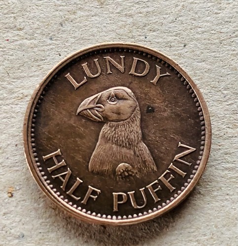 Coin lundy puffin - 1/2, 1929