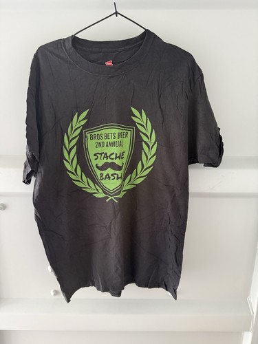 Hanes black green tee size - black,