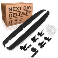 FOR RANGE ROVER SPORT L320 05-13 OE STYLE SIDE STEPS RUNNING BOARDS BLACK/SILVER
