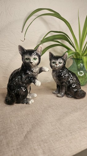Vintage ceramic cute cat - ceramic,