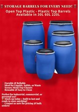 Storage barrel open top - /,